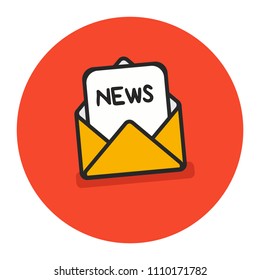 News Written Inside an Envelope