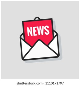 News Written Inside an Envelope