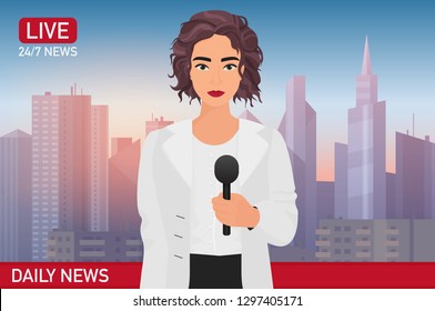 Cartoon News Anchor Images, Stock Photos & Vectors ...