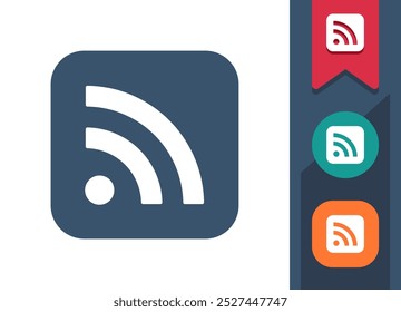News Feed, News Feed, Ícone RSS. Profissional, ícone pixel perfeito. Formato EPS 10.