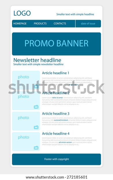 Newsletter Article Template from image.shutterstock.com
