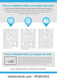 Newsletter with copy, icons, image, and headline