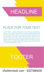 Newsletter corporate vector layout template for business or non-profit organization