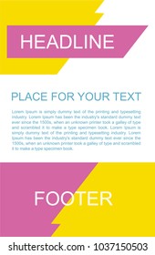 Newsletter corporate vector layout template for business or non-profit organization