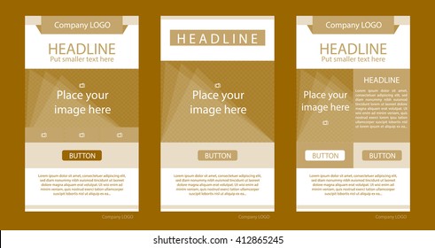 Newsletter corporate vector layout template for business or non-profit organization
