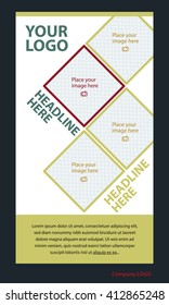 Newsletter corporate vector layout template for business or non-profit organization