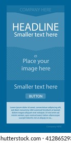 Newsletter corporate vector layout template for business or non-profit organization