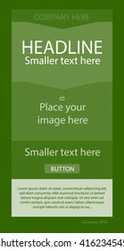 Newsletter corporate vector layout template for business or non-profit organization