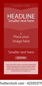 Newsletter corporate vector layout template for business or non-profit organization