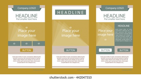 Newsletter corporate vector layout template for business or non-profit organization