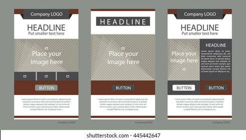 Newsletter corporate vector layout template for business or non-profit organization