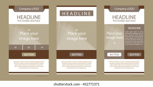 Newsletter corporate vector layout template for business or non-profit organization