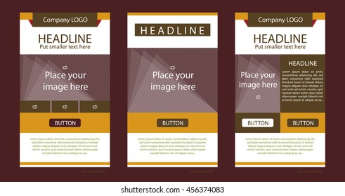 Newsletter corporate vector layout template for business or non-profit organization