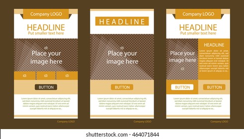 Newsletter corporate vector layout template for business or non-profit organization