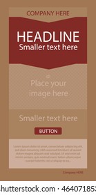 Newsletter corporate vector layout template for business or non-profit organization