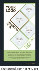 Newsletter corporate vector layout template for business or non-profit organization