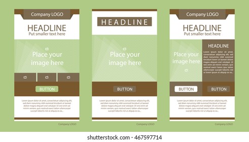 Newsletter corporate vector layout template for business or non-profit organization