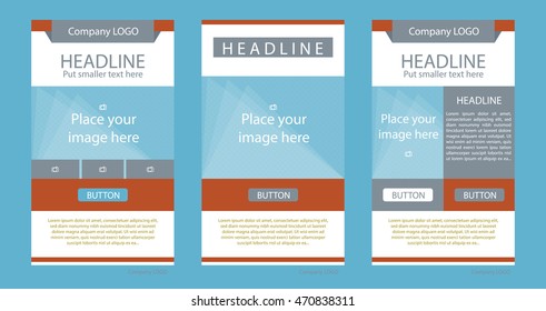 Newsletter corporate vector layout template for business or non-profit organization