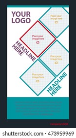 Newsletter corporate vector layout template for business or non-profit organization