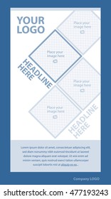 Newsletter corporate vector layout template for business or non-profit organization