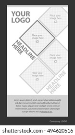 Newsletter corporate vector layout template for business or non-profit organization
