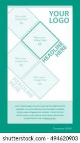Newsletter corporate vector layout template for business or non-profit organization