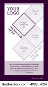 Newsletter corporate vector layout template for business or non-profit organization