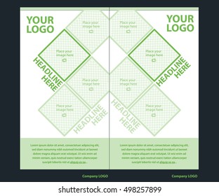 Newsletter corporate vector layout template for business or non-profit organization