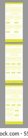 Newsletter corporate vector layout template for business or non-profit organization