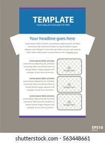 Newsletter corporate vector layout template for business or non-profit organization