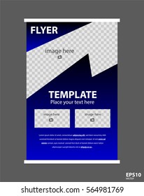 Newsletter corporate vector layout template for business or non-profit organization