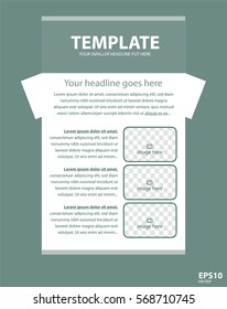 Newsletter corporate vector layout template for business or non-profit organization