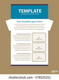 Newsletter corporate vector layout template for business or non-profit organization