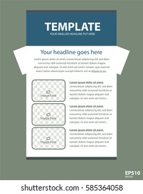 Newsletter corporate vector layout template for business or non-profit organization