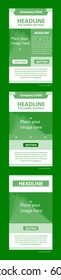 Newsletter corporate vector layout template for business or non-profit organization
