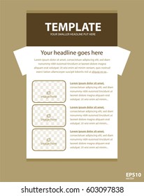 Newsletter corporate vector layout template for business or non-profit organization