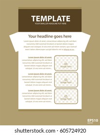 Newsletter corporate vector layout template for business or non-profit organization