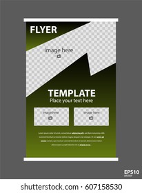 Newsletter corporate vector layout template for business or non-profit organization