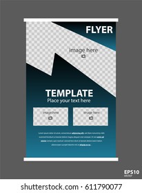 Newsletter corporate vector layout template for business or non-profit organization