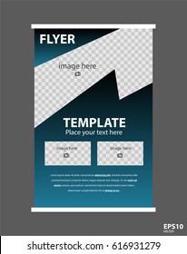 Newsletter corporate vector layout template for business or non-profit organization