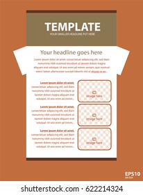Newsletter corporate vector layout template for business or non-profit organization
