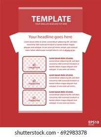 Newsletter corporate vector layout template for business or non-profit organization