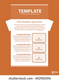 Newsletter corporate vector layout template for business or non-profit organization