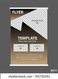 Newsletter corporate vector layout template for business or non-profit organization