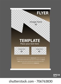 Newsletter corporate vector layout template for business or non-profit organization