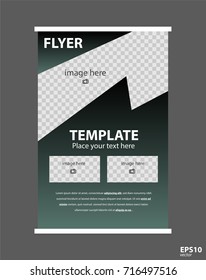 Newsletter corporate vector layout template for business or non-profit organization