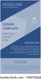 Newsletter corporate vector layout template for business or non-profit organization
