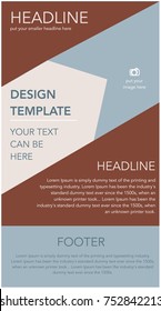Newsletter corporate vector layout template for business or non-profit organization