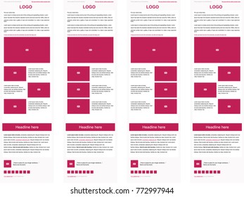 Newsletter corporate vector layout template for business or non-profit organization