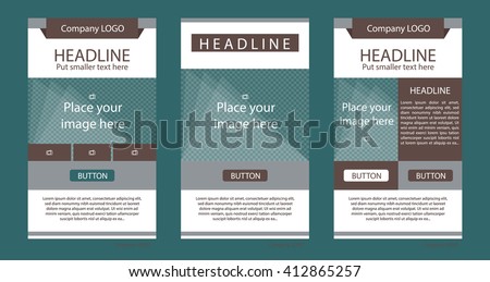 Newsletter corporate vector layout template for business or non-profit organization